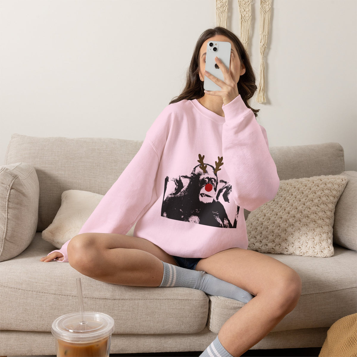 Cheeky Monkey Unisex Heavy Blend™ Crewneck Sweatshirt
