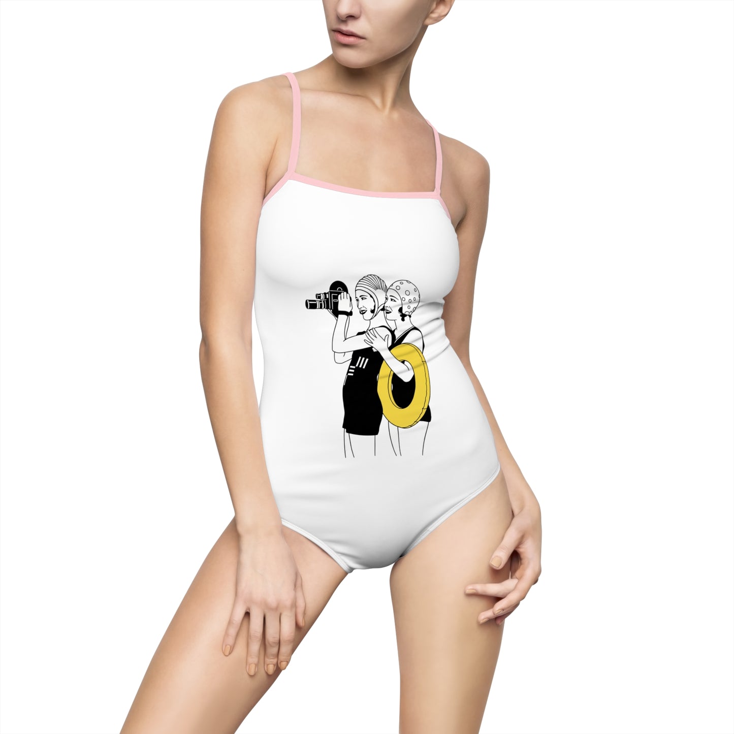 Beach girls Women's One-piece Swimsuit (AOP)