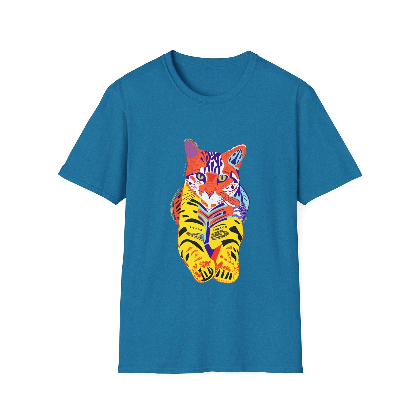 Vibrant Tiger Graphic Unisex Softstyle T-Shirt