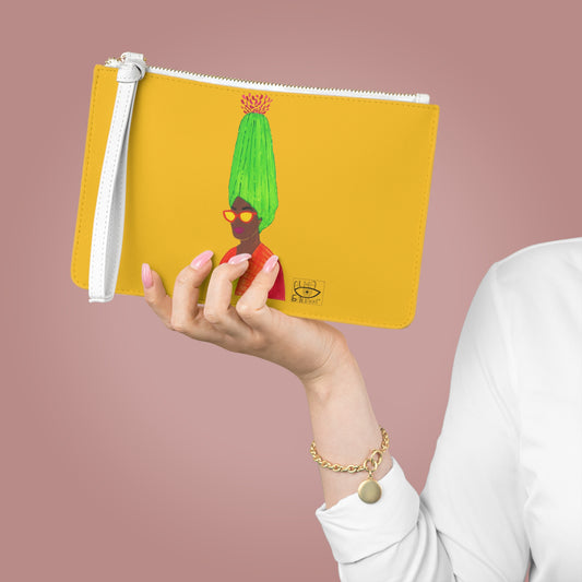 Vibrant Afrocentric Clutch Bag - Colorful Art Design for Everyday Fashion