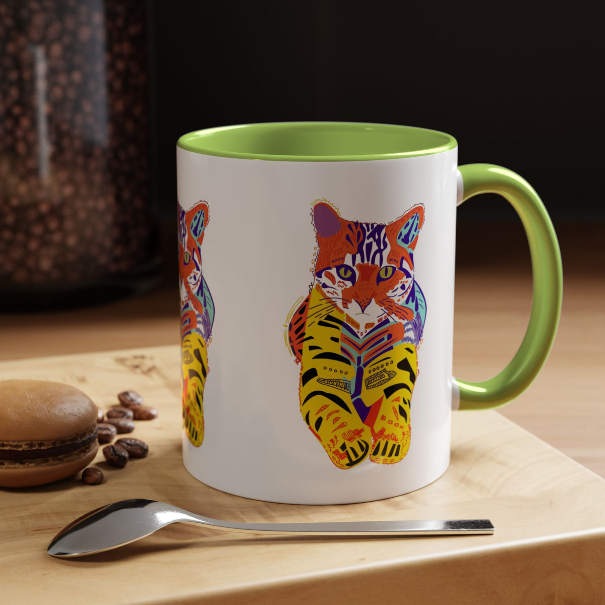 Tiger Cat Accent Coffee Mug (11, 15oz)