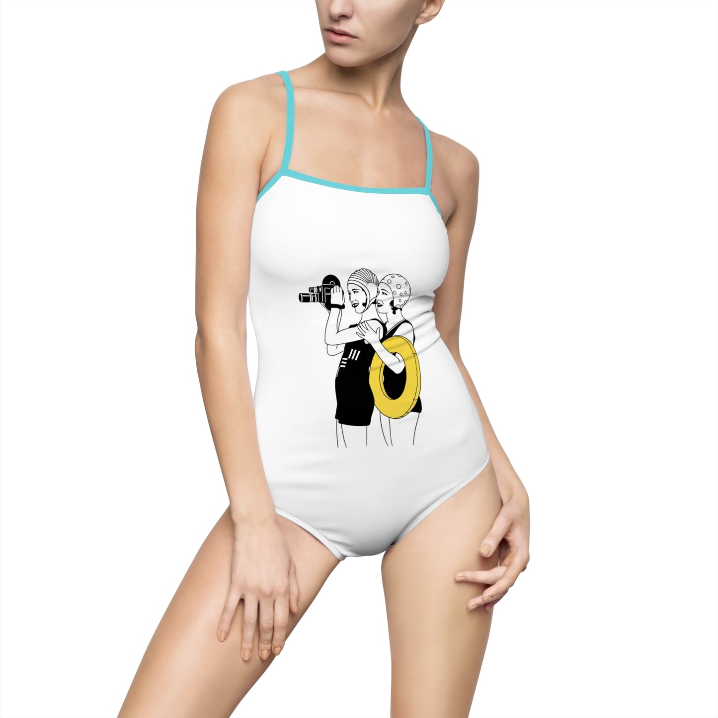 Beach girls Women's One-piece Swimsuit (AOP)