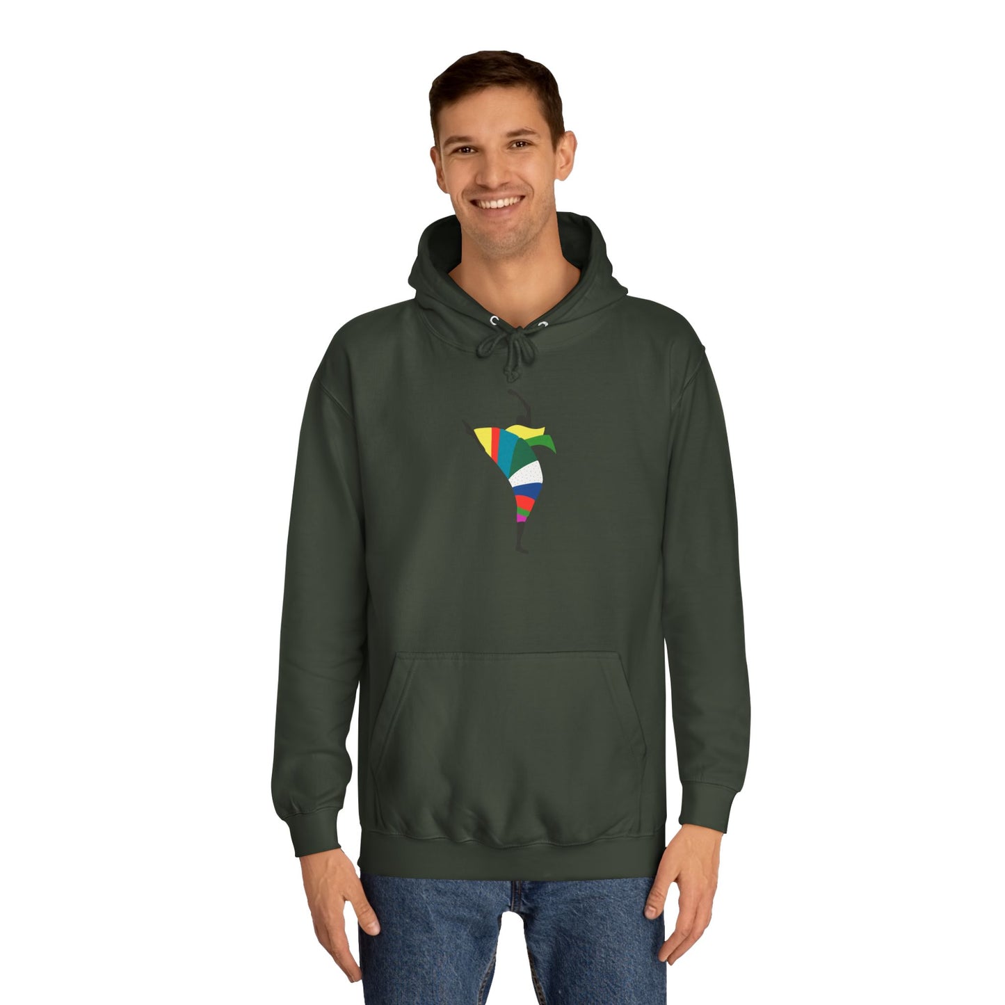 Colorful Dancer Unisex College Hoodie - Stylish Daily Wear