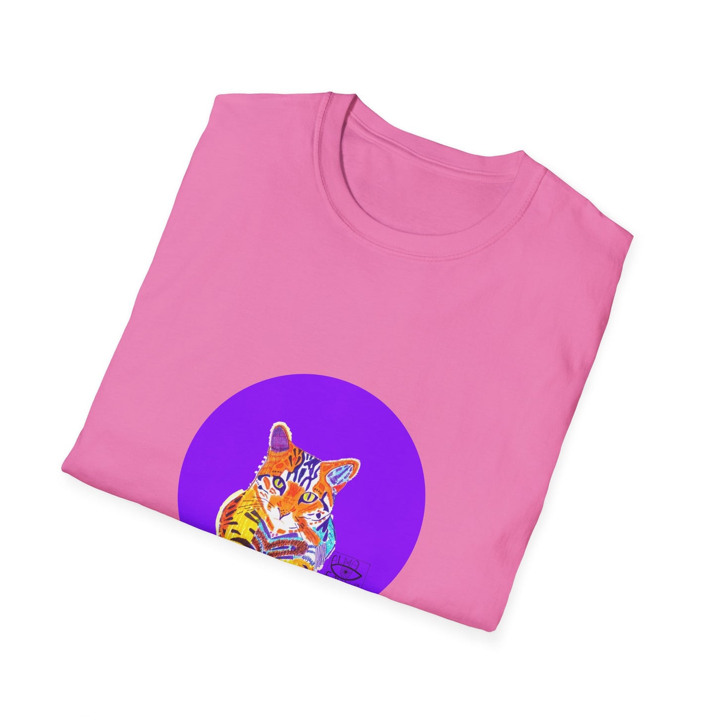Vibrant Tiger Graphic T-Shirt, Colorful Art Tee for Animal Lovers, Unique Gift for Birthdays and Special Occasions, Unisex Softstyle Tee