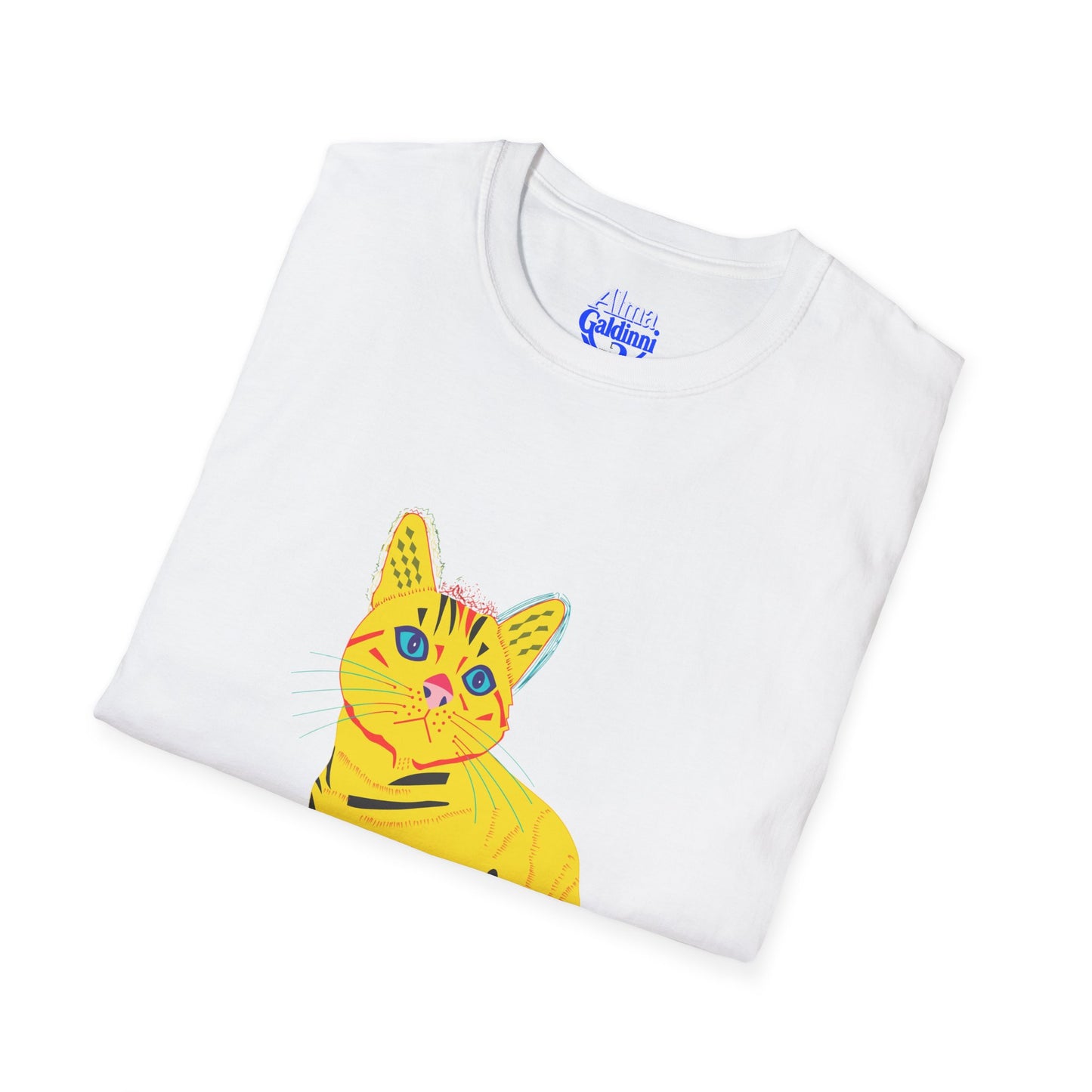 Yellow Cat Unisex Softstyle T-Shirt
