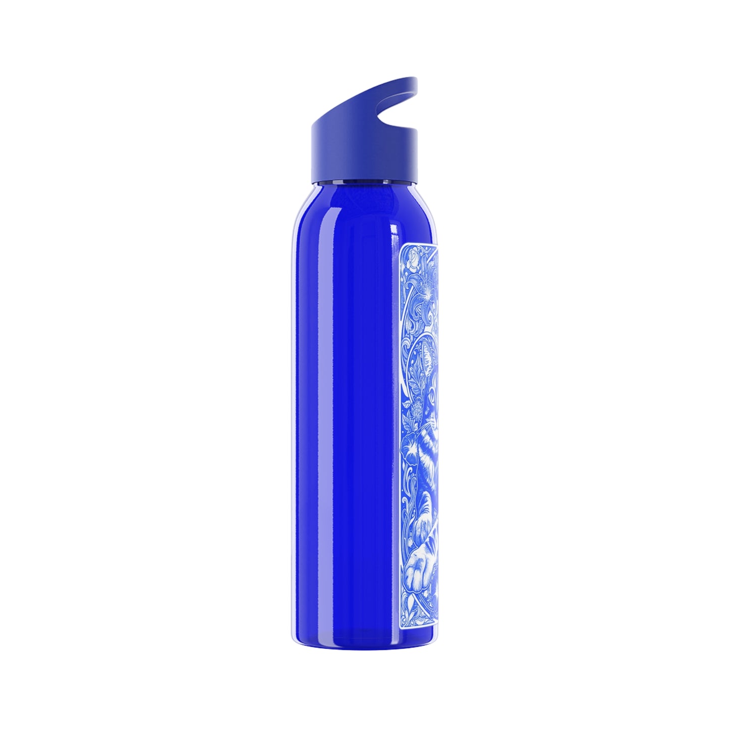 Art nouveaux blue tiles Sky Water Bottle
