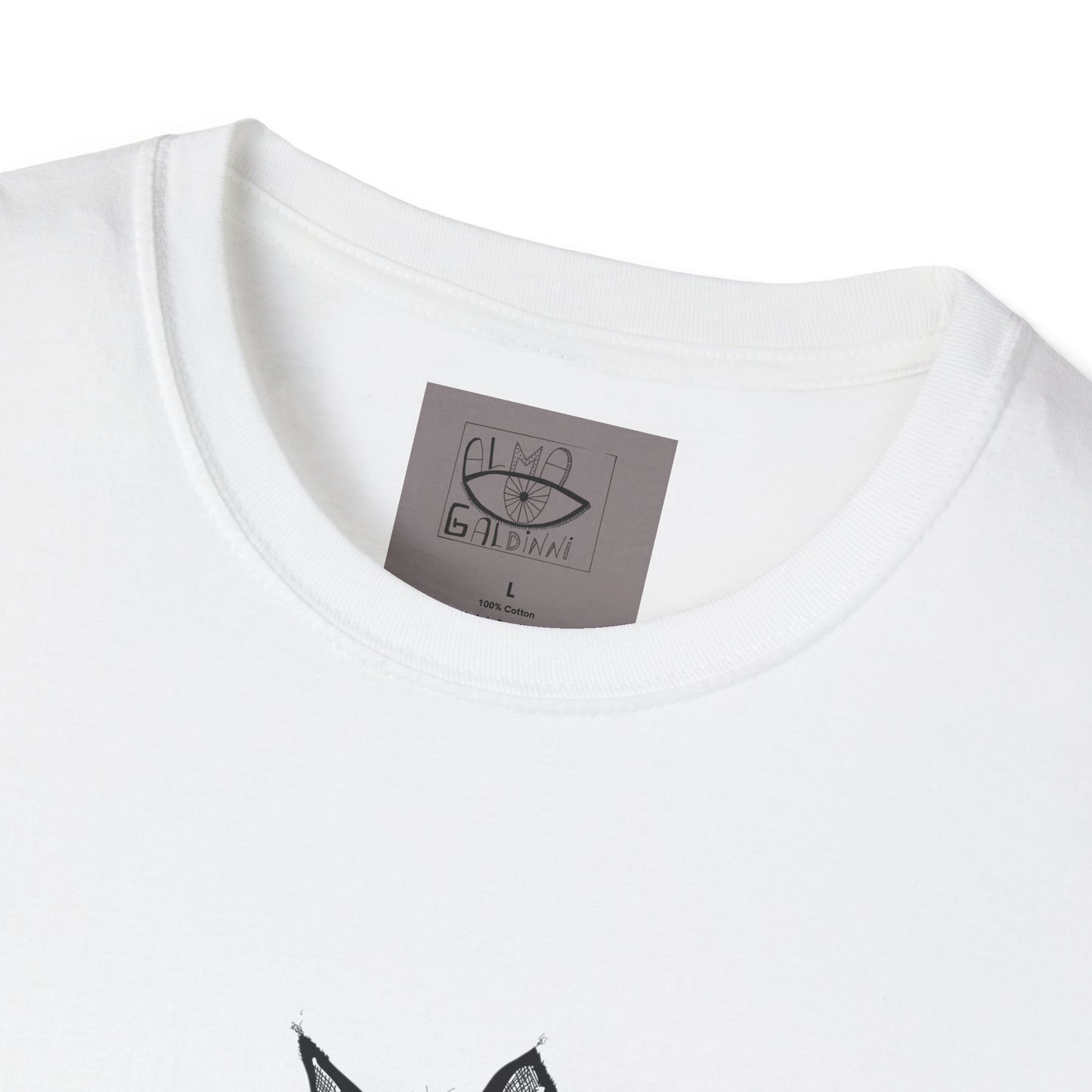 Sexy Black Cat Unisex Softstyle T-Shirt