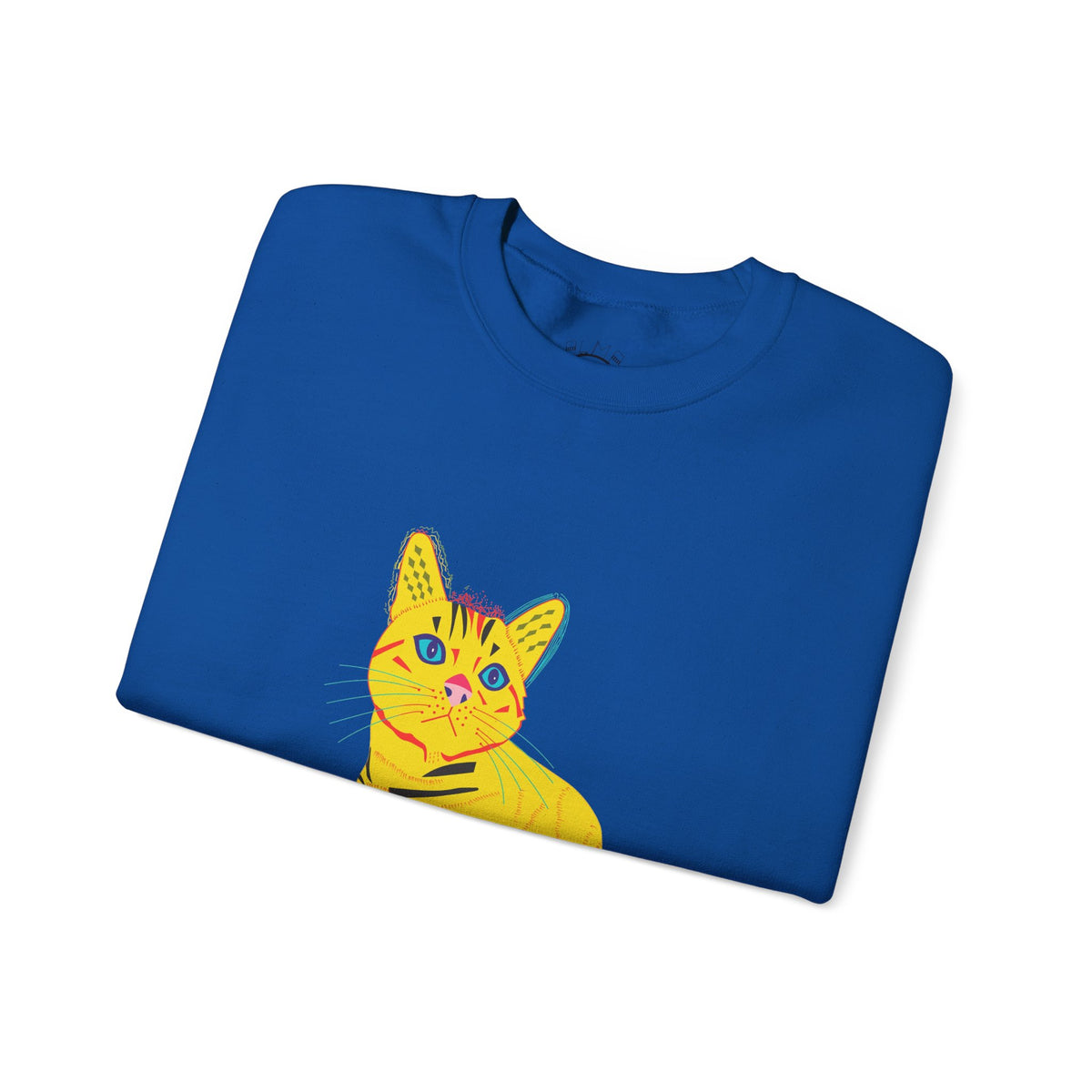Yellow Cat Unisex Heavy Blend™ Crewneck Sweatshirt