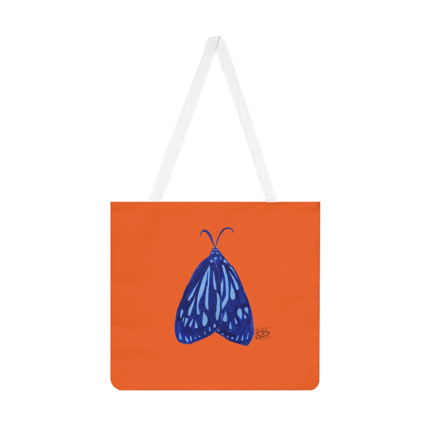 Blue Butterfly Shoulder Tote Bag (AOP)