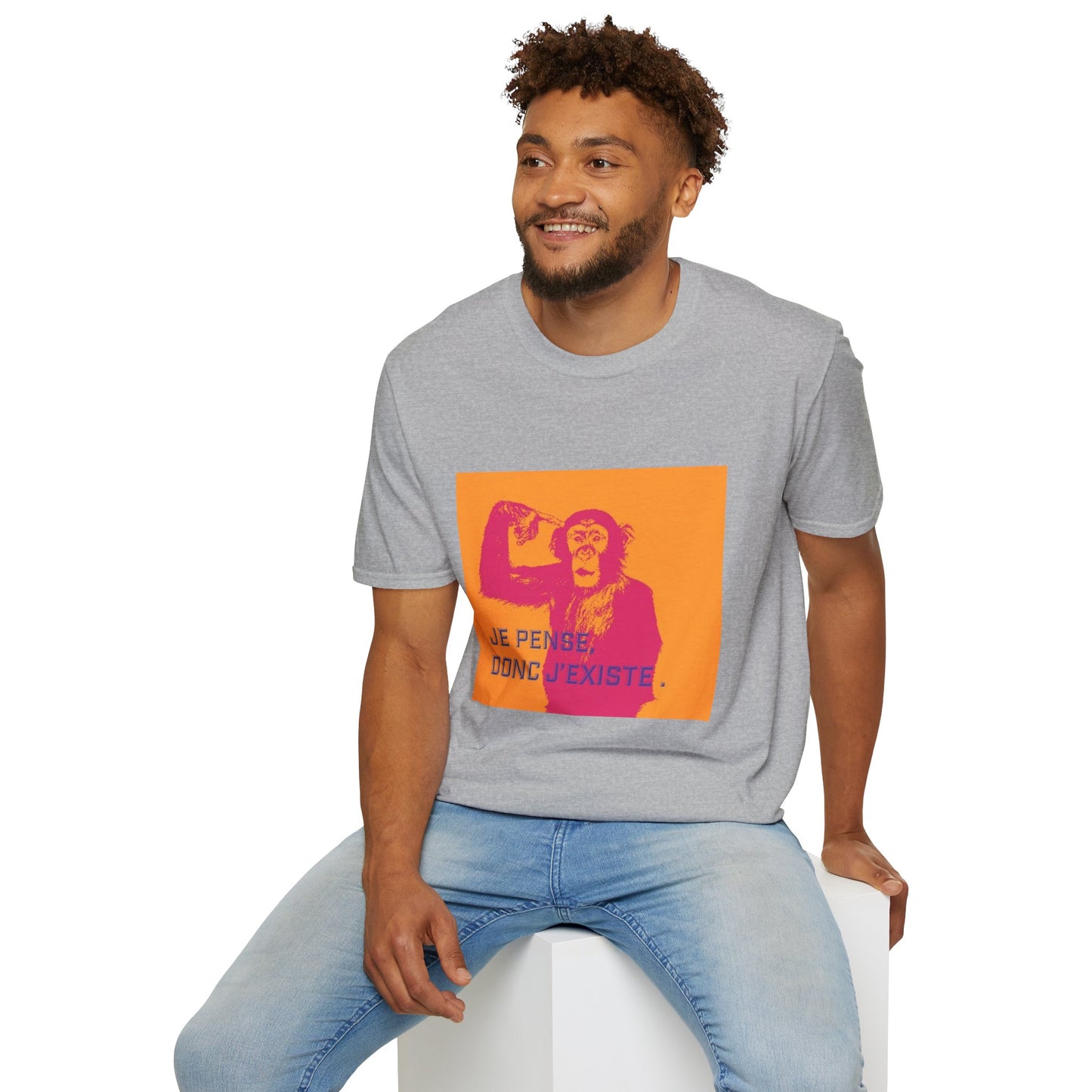 Philosophical Monkey Unisex Softstyle T-Shirt