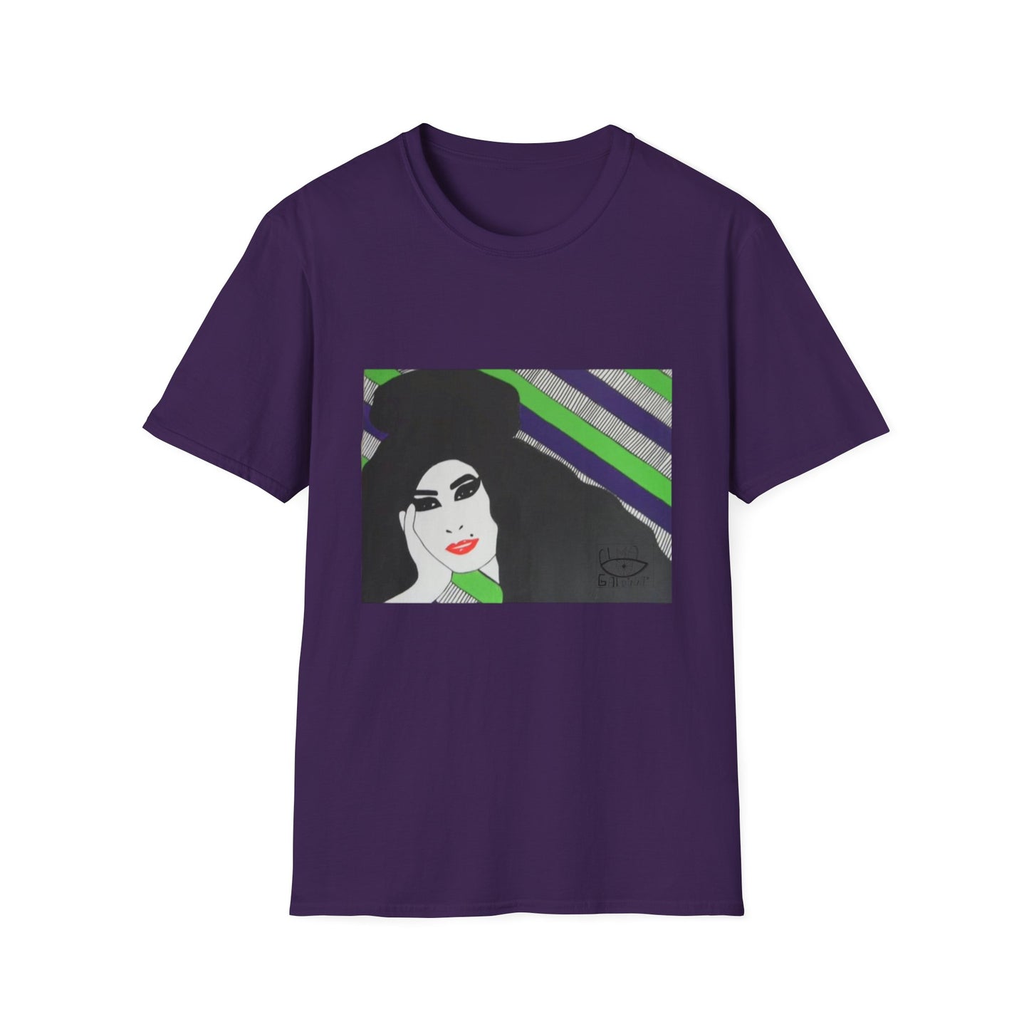 Artistic Amy Portrait T-Shirt, Casual Wear, Unique Gift, Pop Culture Apparel, Unisex Fashion, Everyday Comfort