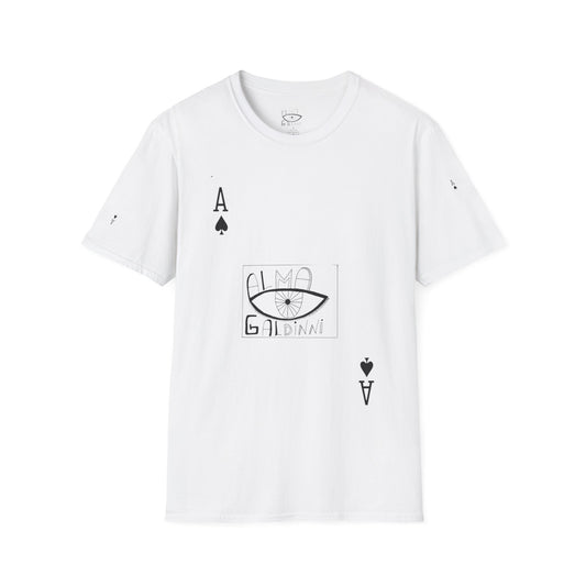 Unisex Softstyle T-Shirt with Alma Galdinni logo