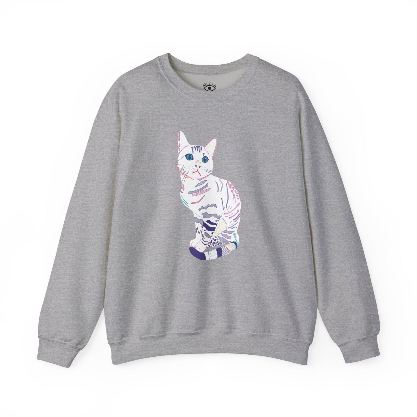 White Cat Unisex Heavy Blend™ Crewneck Sweatshirt