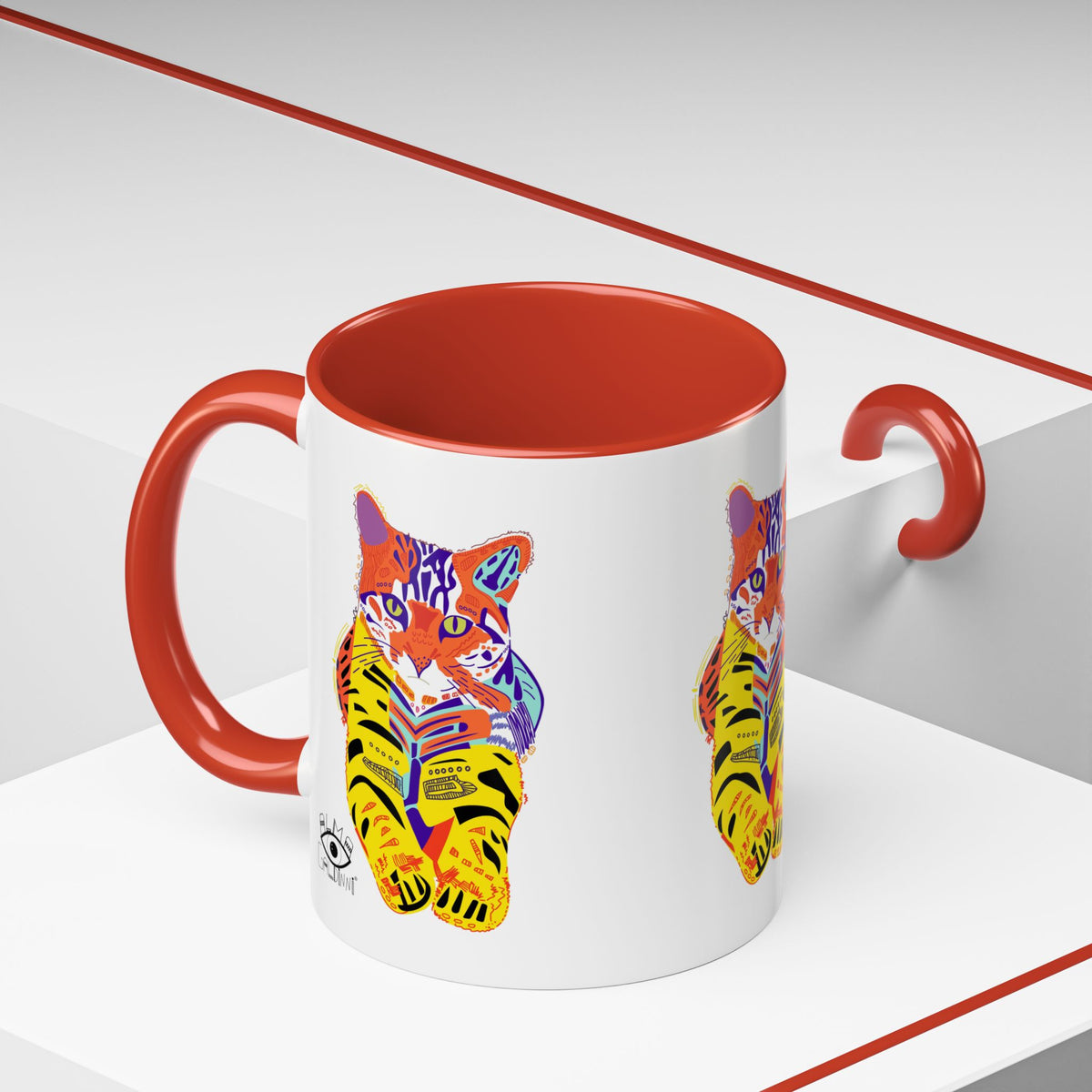 Tiger Cat Accent Coffee Mug (11, 15oz)