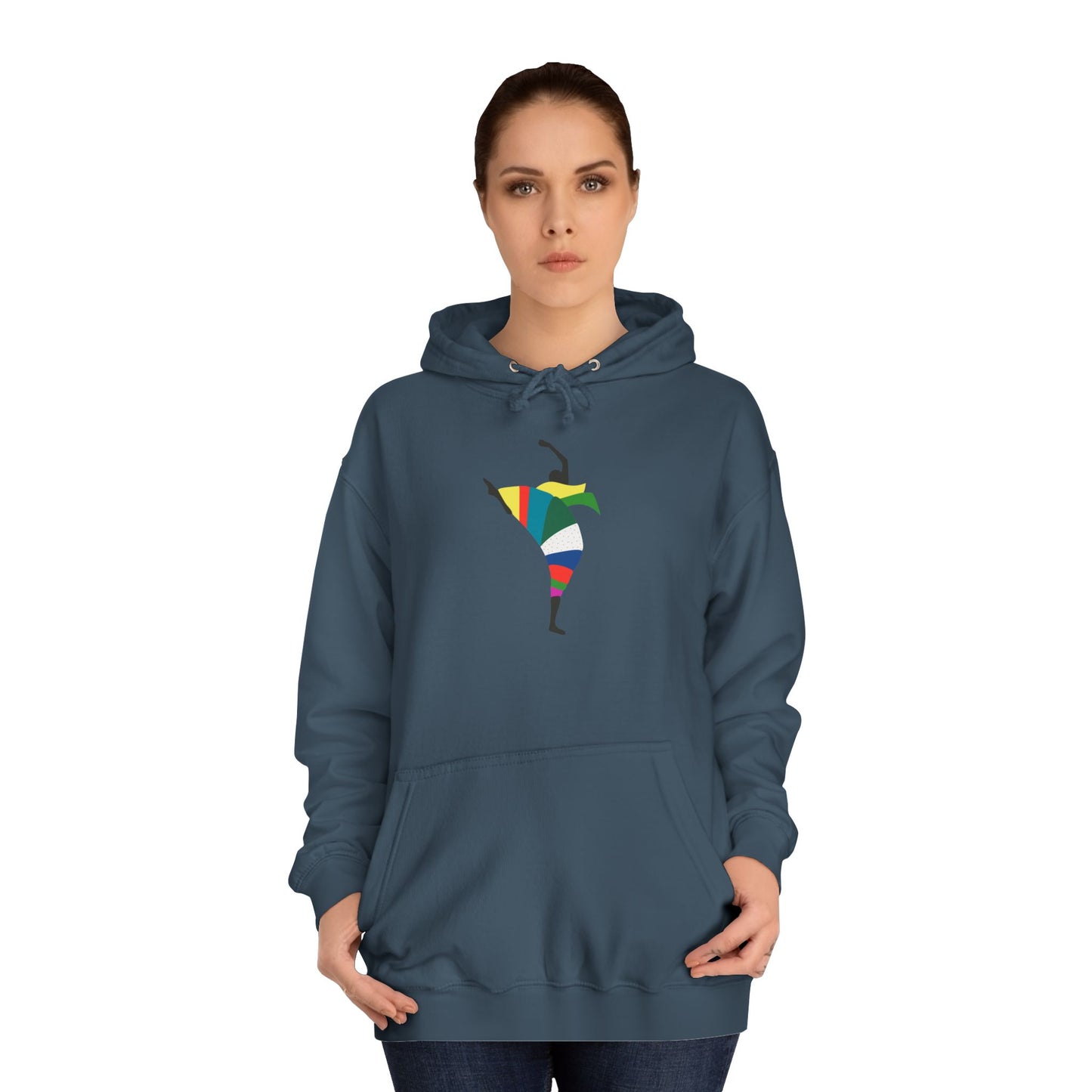 Colorful Dancer Unisex College Hoodie - Stylish Daily Wear