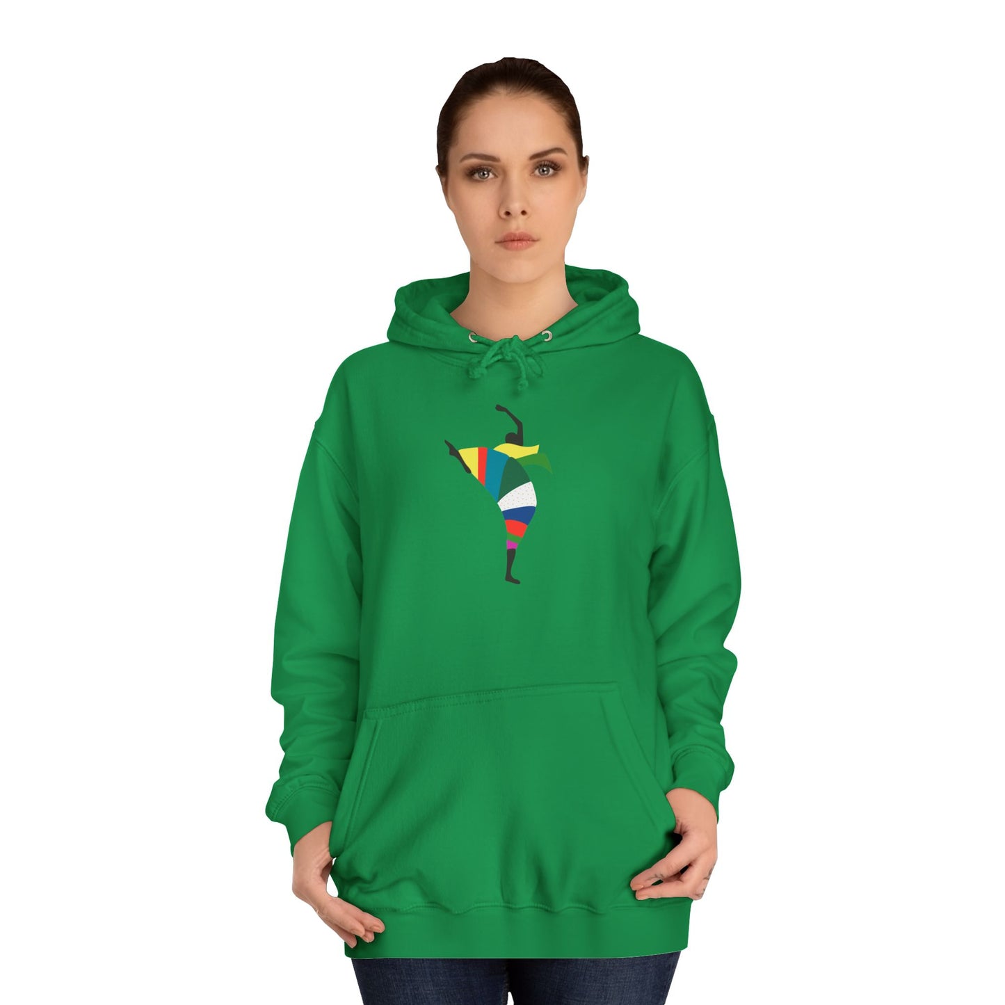 Colorful Dancer Unisex College Hoodie - Stylish Daily Wear