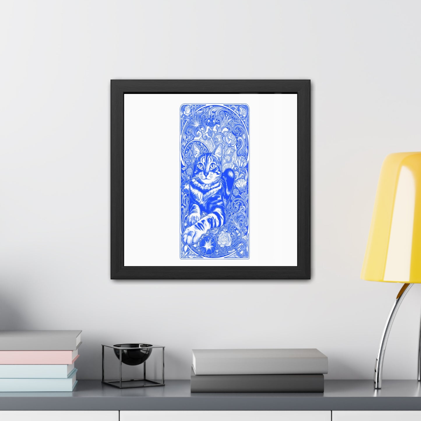 Art Nouveaux Cat Framed Posters