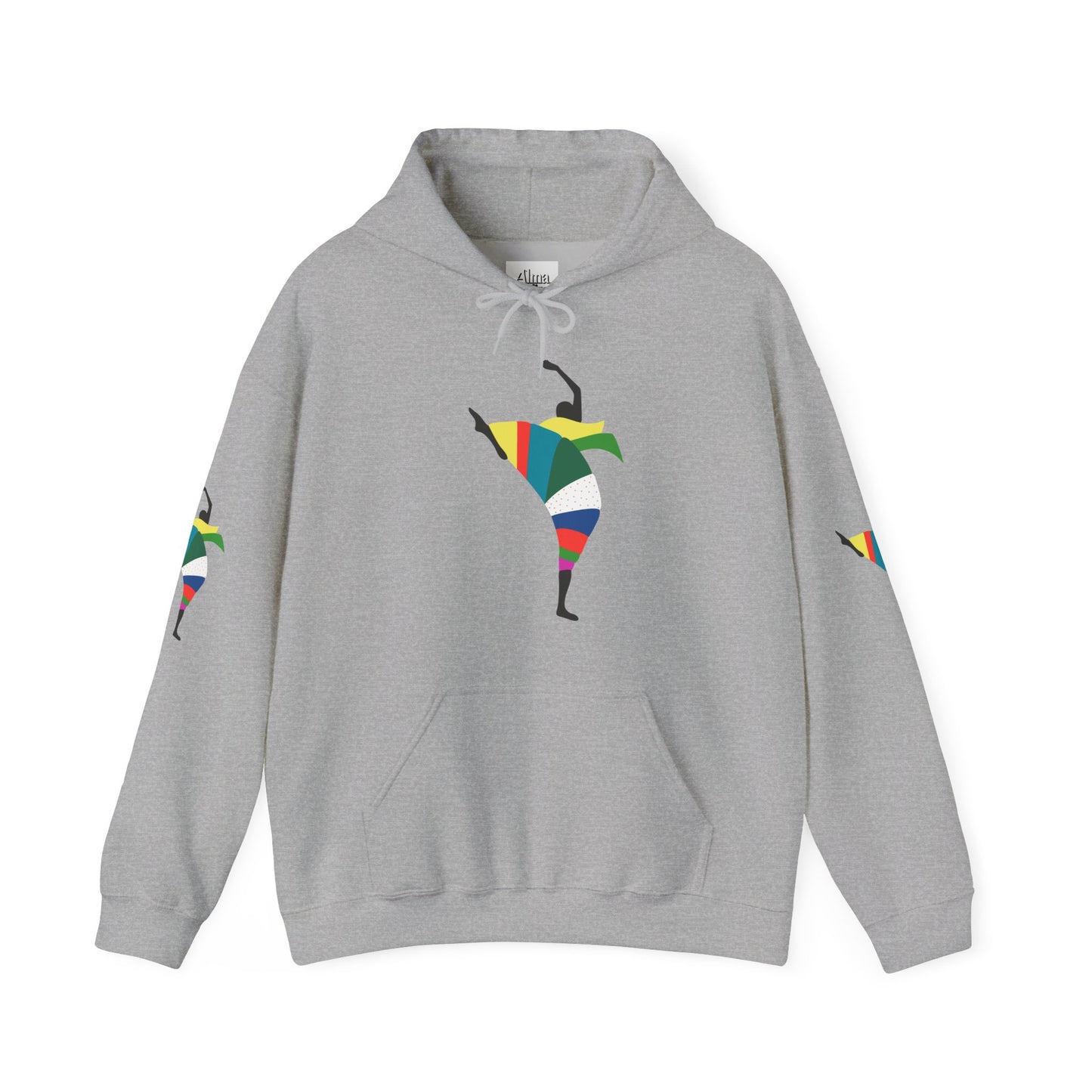 Dance is Organism Unisex Hooded Sweatshirt - Colorful Artistic Dance Design