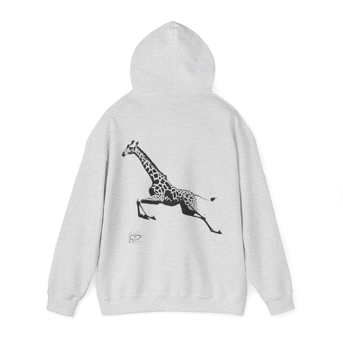 Giraffe Print Hoodie - Cozy Gift for Animal Lovers, Unisex Sweatshirt, Wildlife Fashion, Nature Gift, Unique Apparel