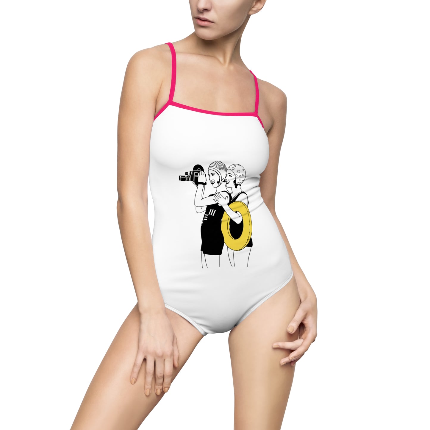 Beach girls Women's One-piece Swimsuit (AOP)
