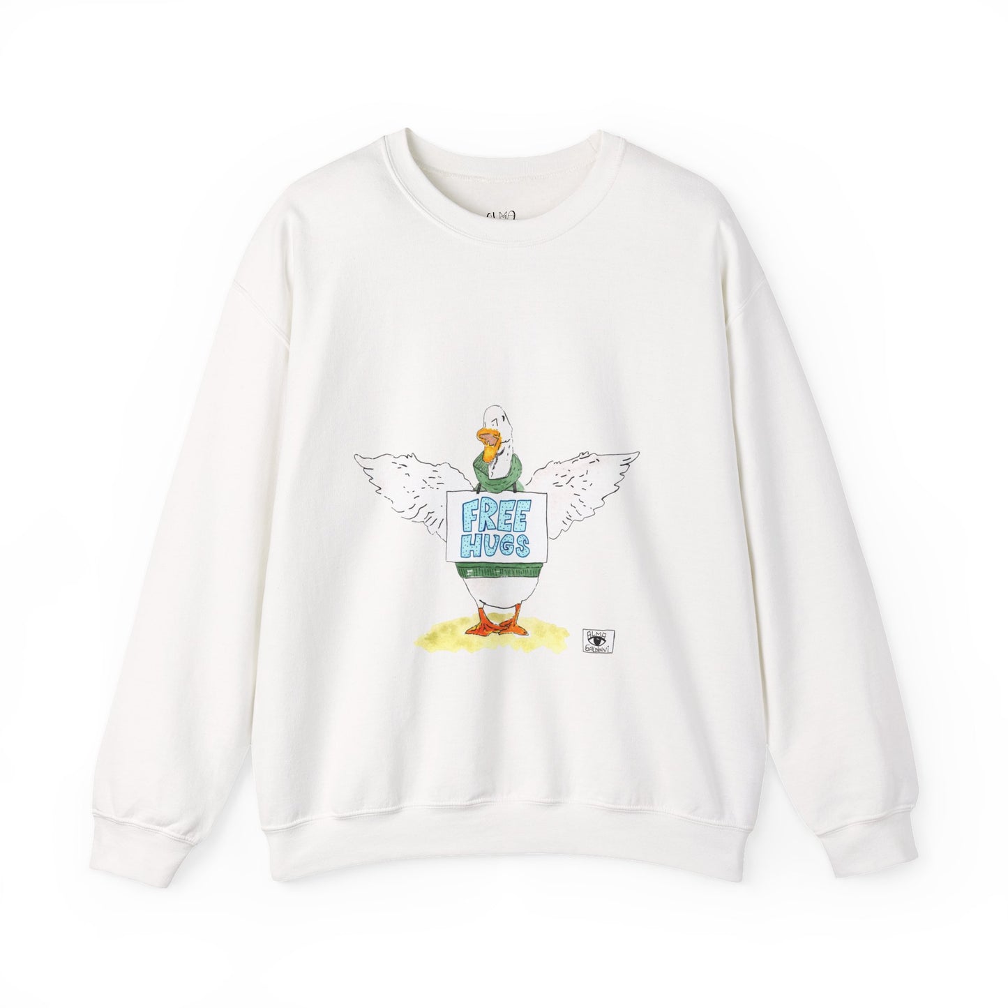 Free hug Duck Unisex Heavy Blend™ Crewneck Sweatshirt