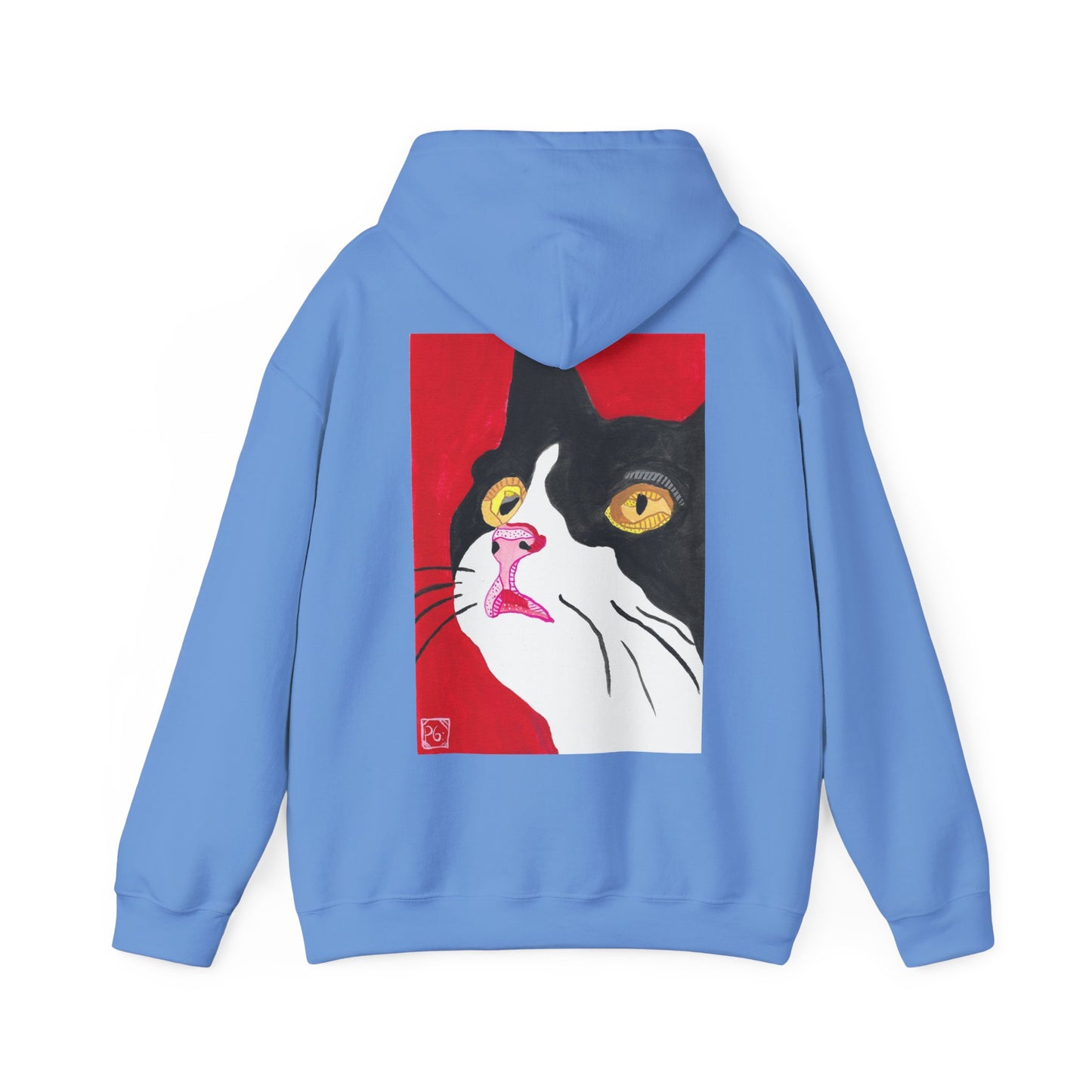 Cat Lover's Unisex Heavy Blend Hoodie - Artistic Cat Design