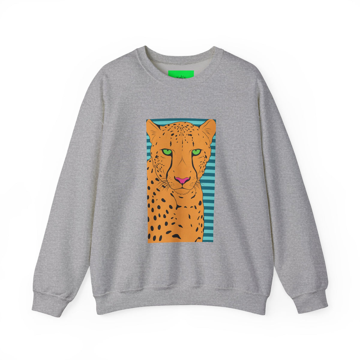 Bright leopard Unisex Heavy Blend™ Crewneck Sweatshirt