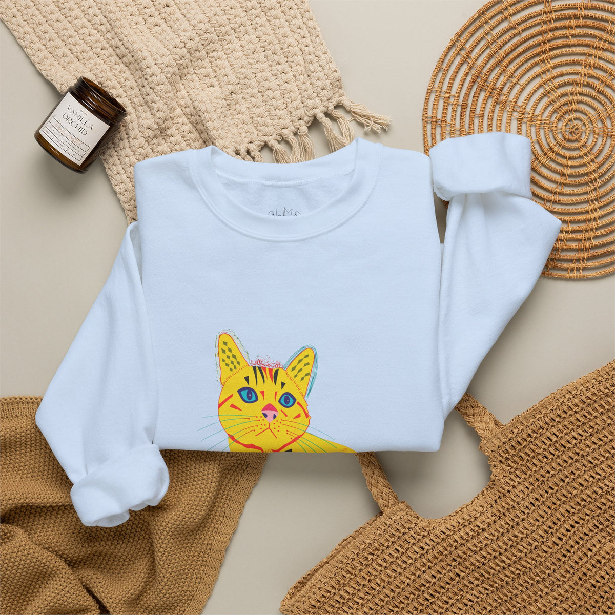 Yellow Cat Unisex Heavy Blend™ Crewneck Sweatshirt