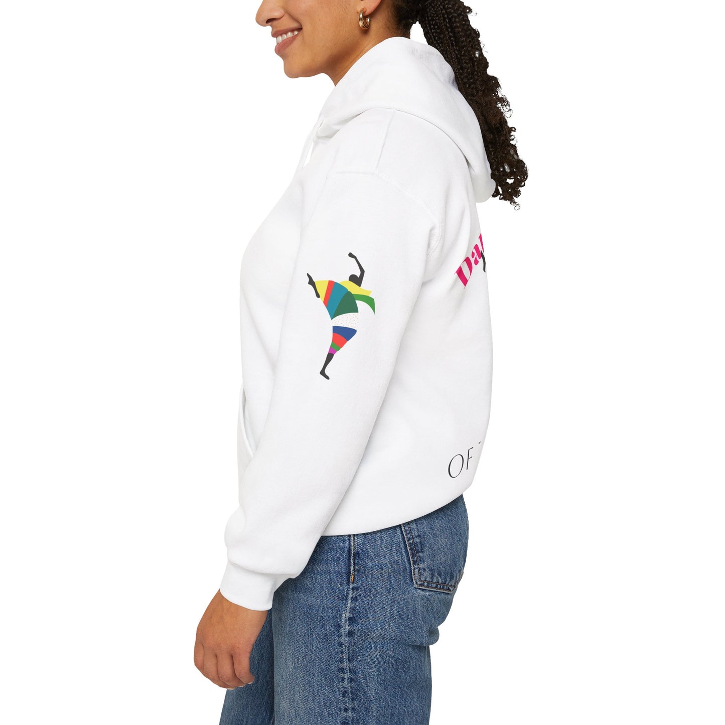 Dance is Organism Unisex Hooded Sweatshirt - Colorful Artistic Dance Design