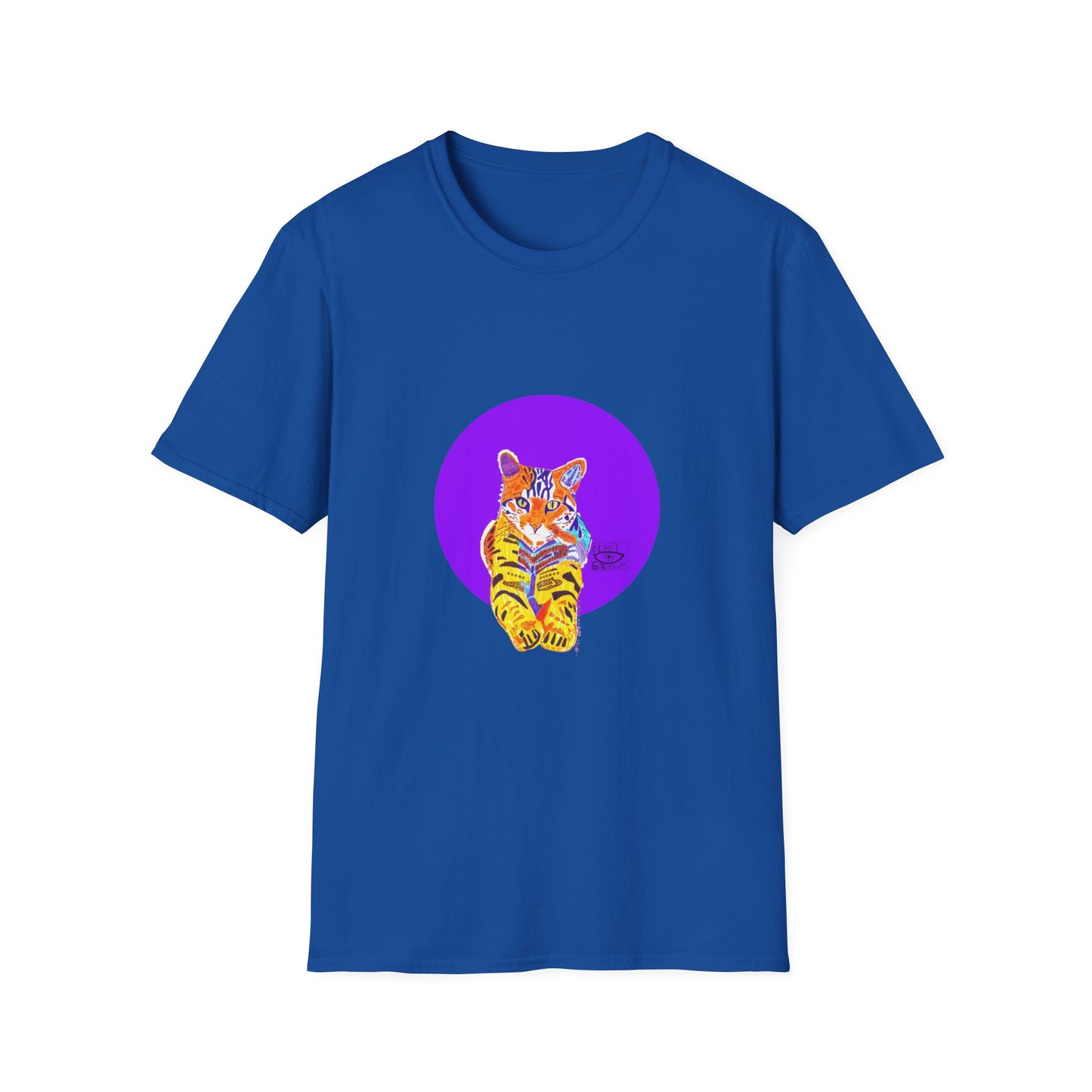 Vibrant Tiger Graphic T-Shirt, Colorful Art Tee for Animal Lovers, Unique Gift for Birthdays and Special Occasions, Unisex Softstyle Tee