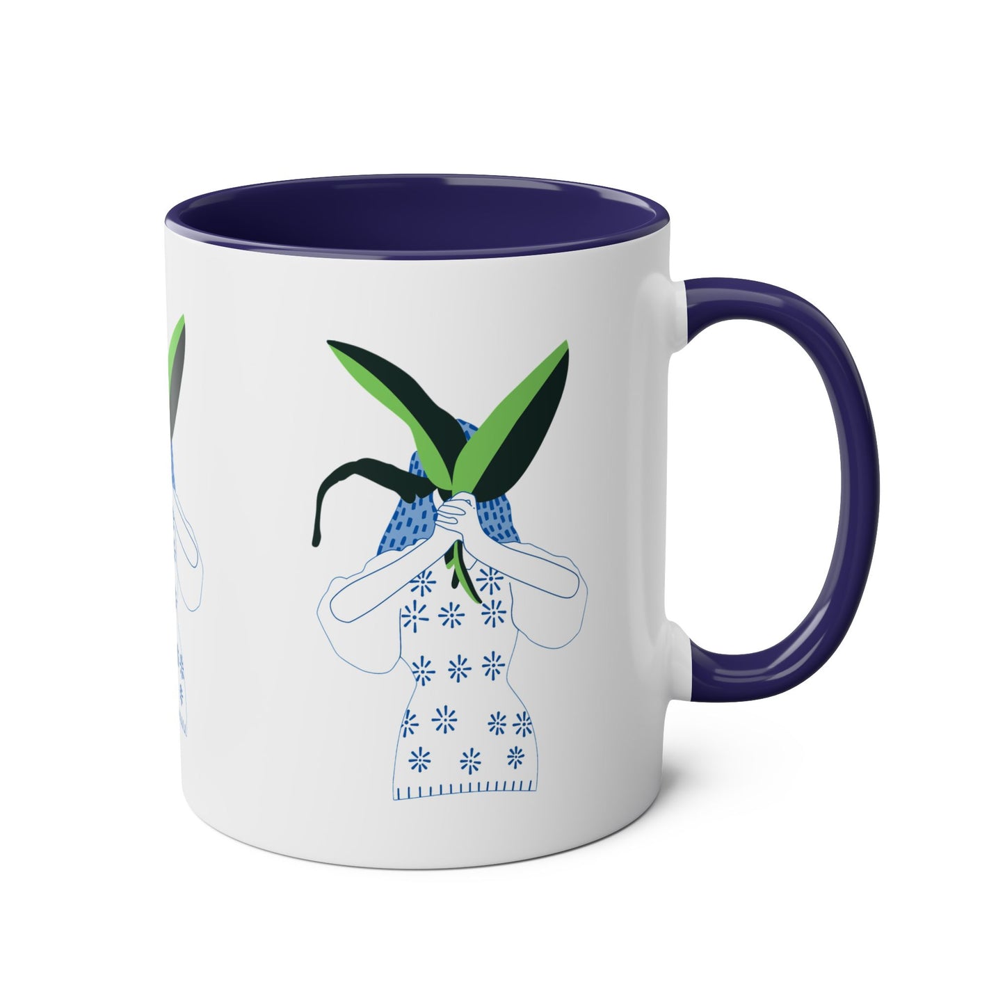 Mother Nature Two-Tone Coffee Mugs, 11oz