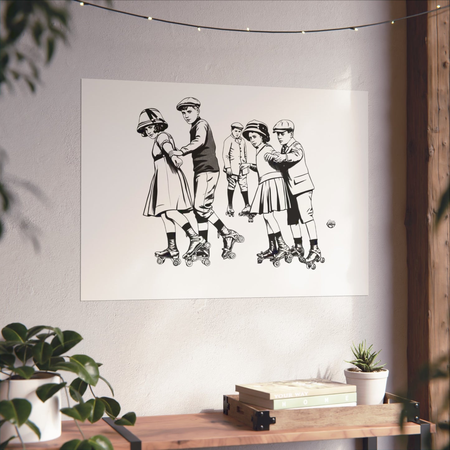 Rolling on the street Fine Art Posters