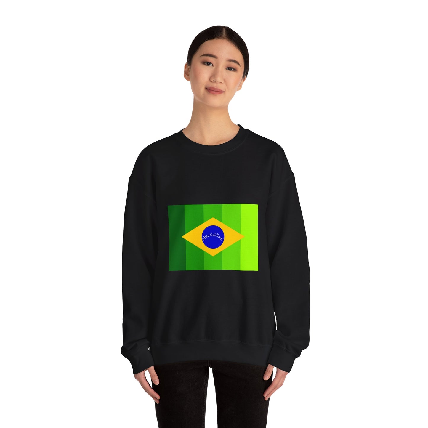Brazilian flag Unisex Heavy Blend™ Crewneck Sweatshirt