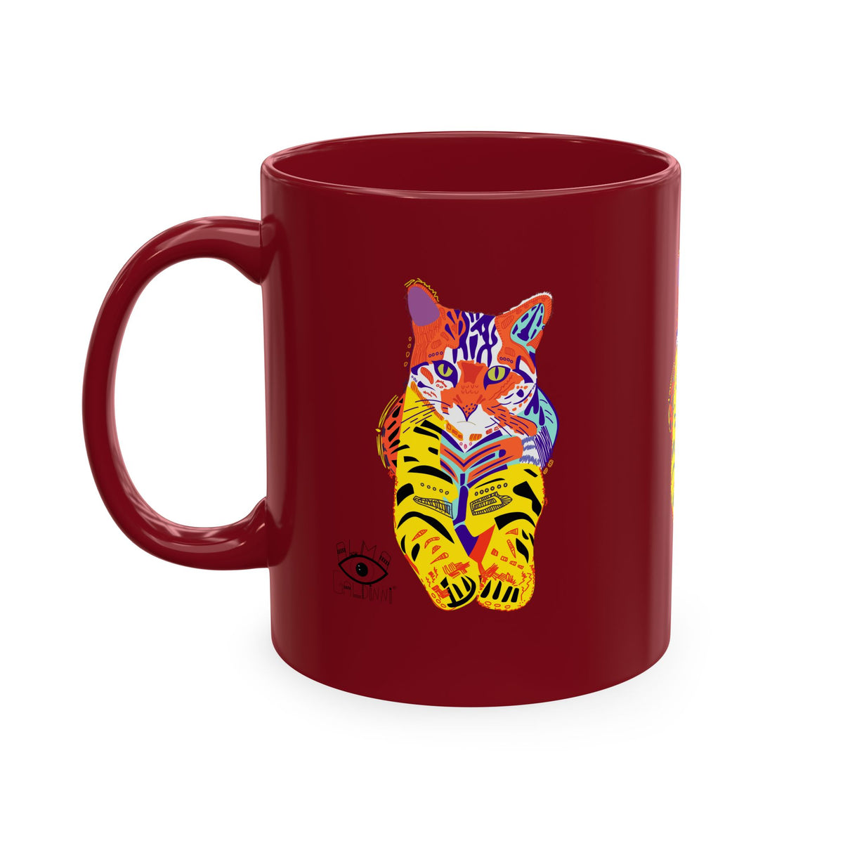 Tiger Cat Traditional Ceramic Mug