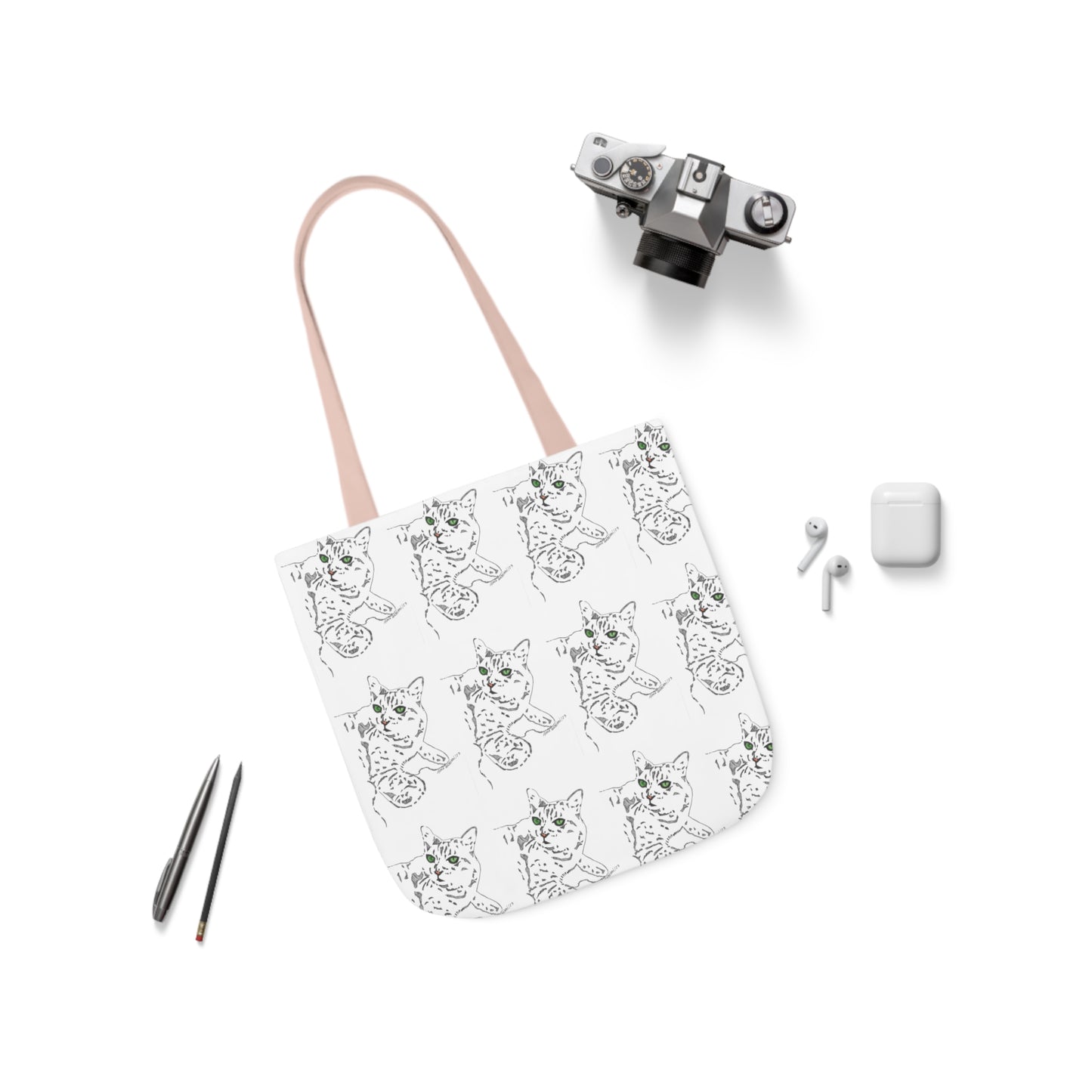 Abstract Cat tote bag