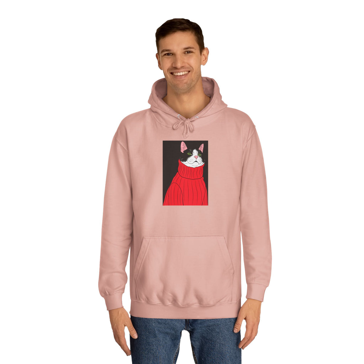 Lazy cat Unisex College Hoodie