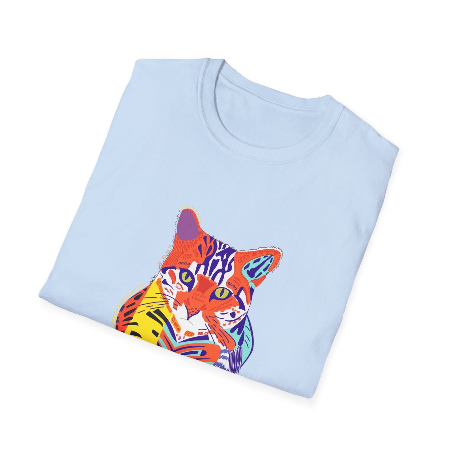 Vibrant Tiger Graphic Unisex Softstyle T-Shirt