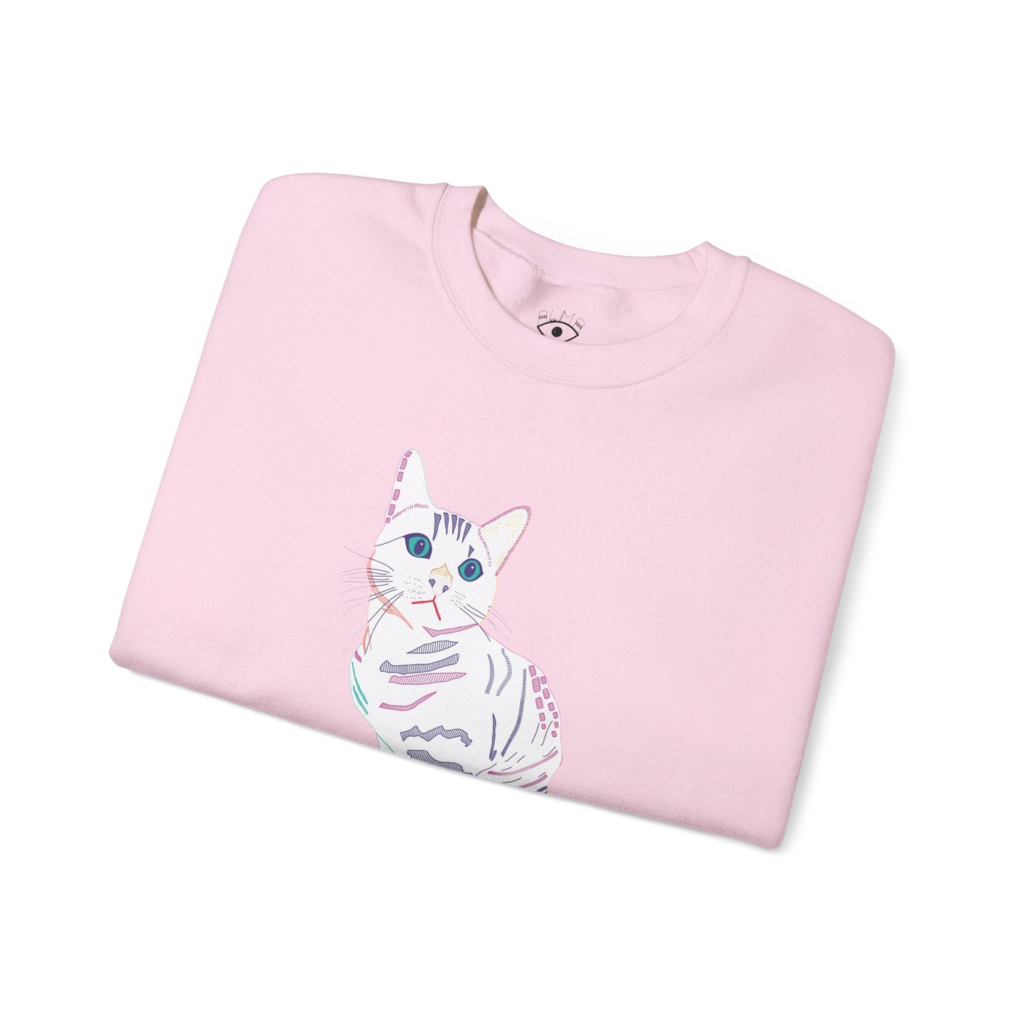 White Cat Unisex Heavy Blend™ Crewneck Sweatshirt