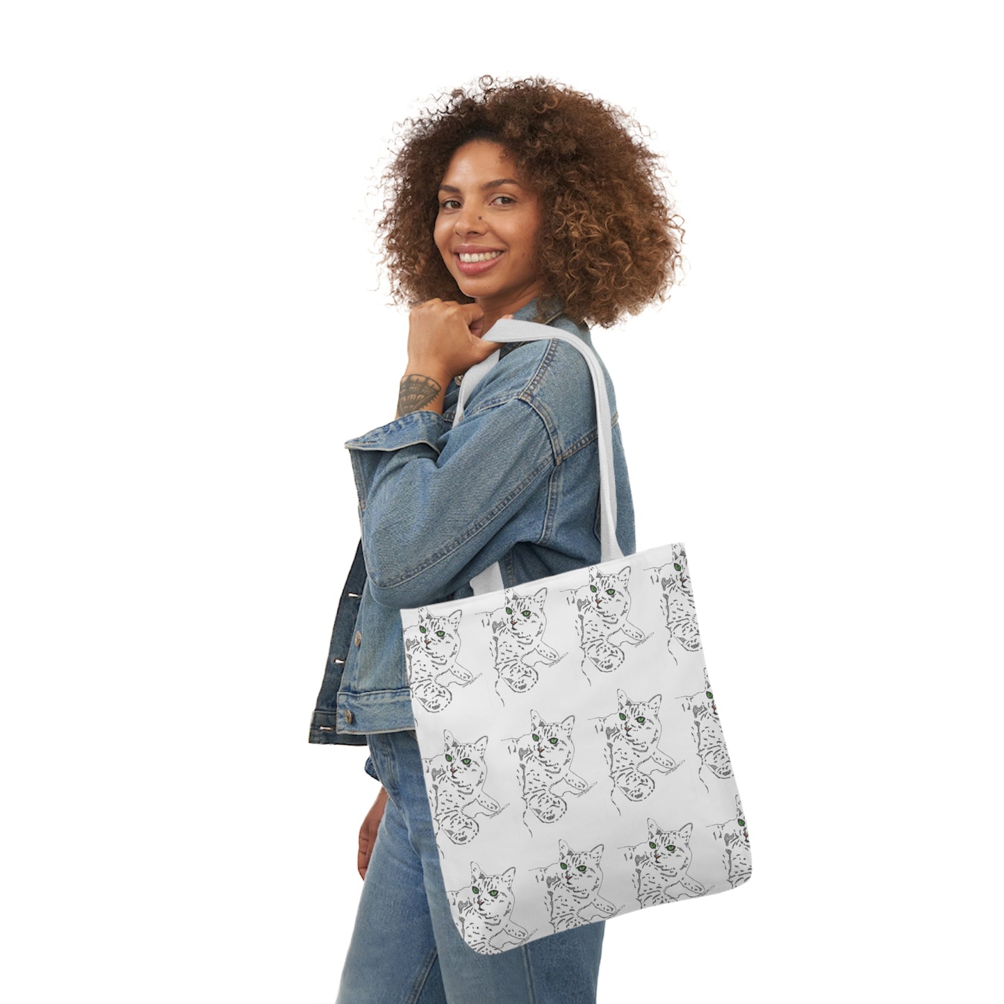 Abstract Cat tote bag