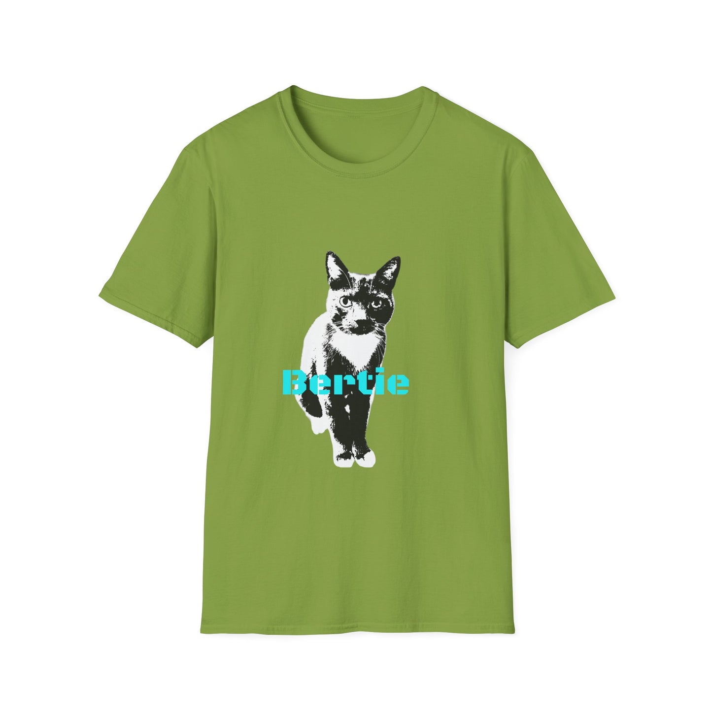 Bertie customer cat Unisex Softstyle T-Shirt