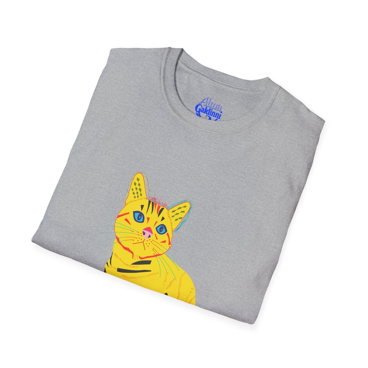 Yellow Cat Unisex Softstyle T-Shirt