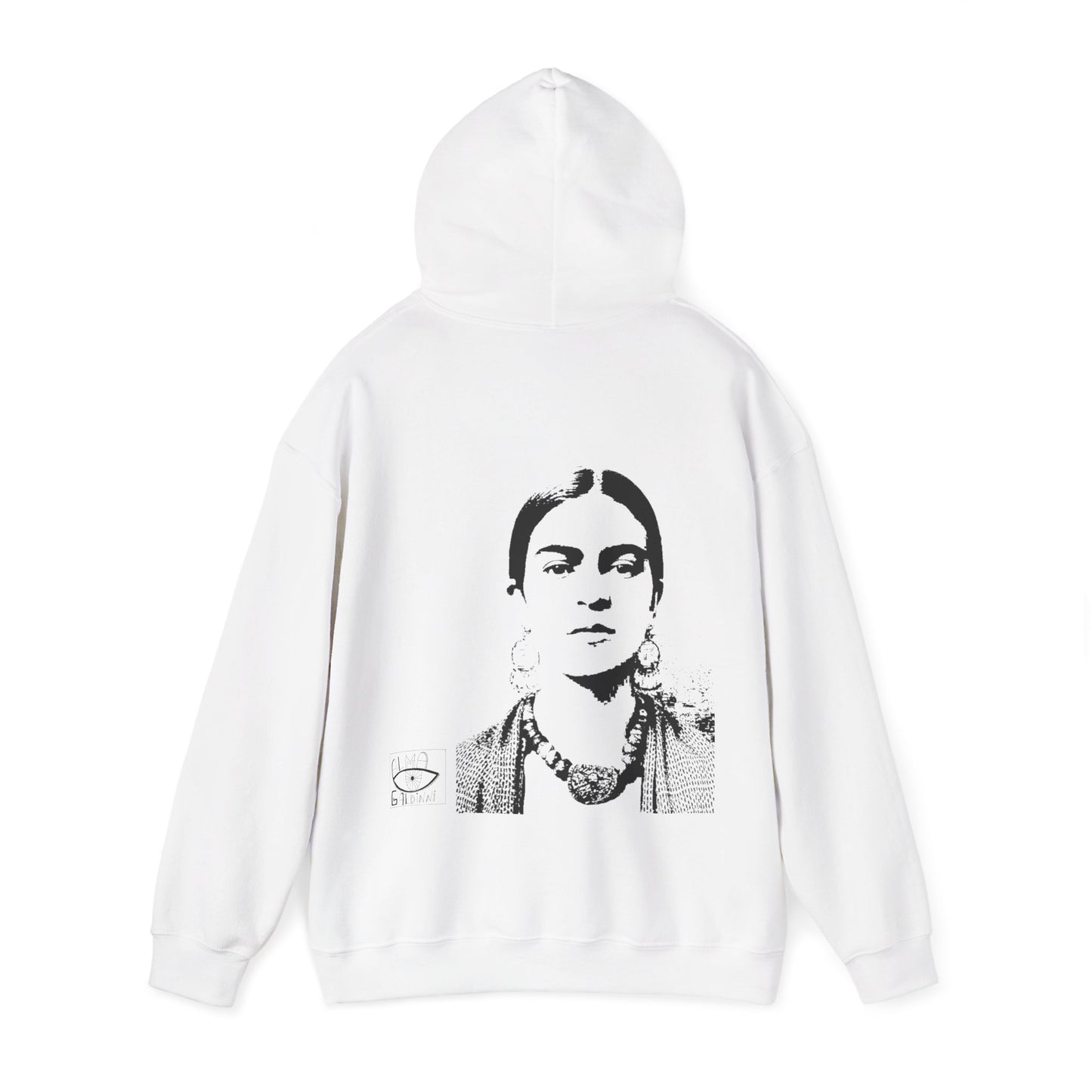 Frida Kahlo Inspired Hooded Sweatshirt - Unisex Warm Hoodie, Art Lover Gift, Vintage Style Clothes, Bohemian Fashion, Cozy Casual Wear