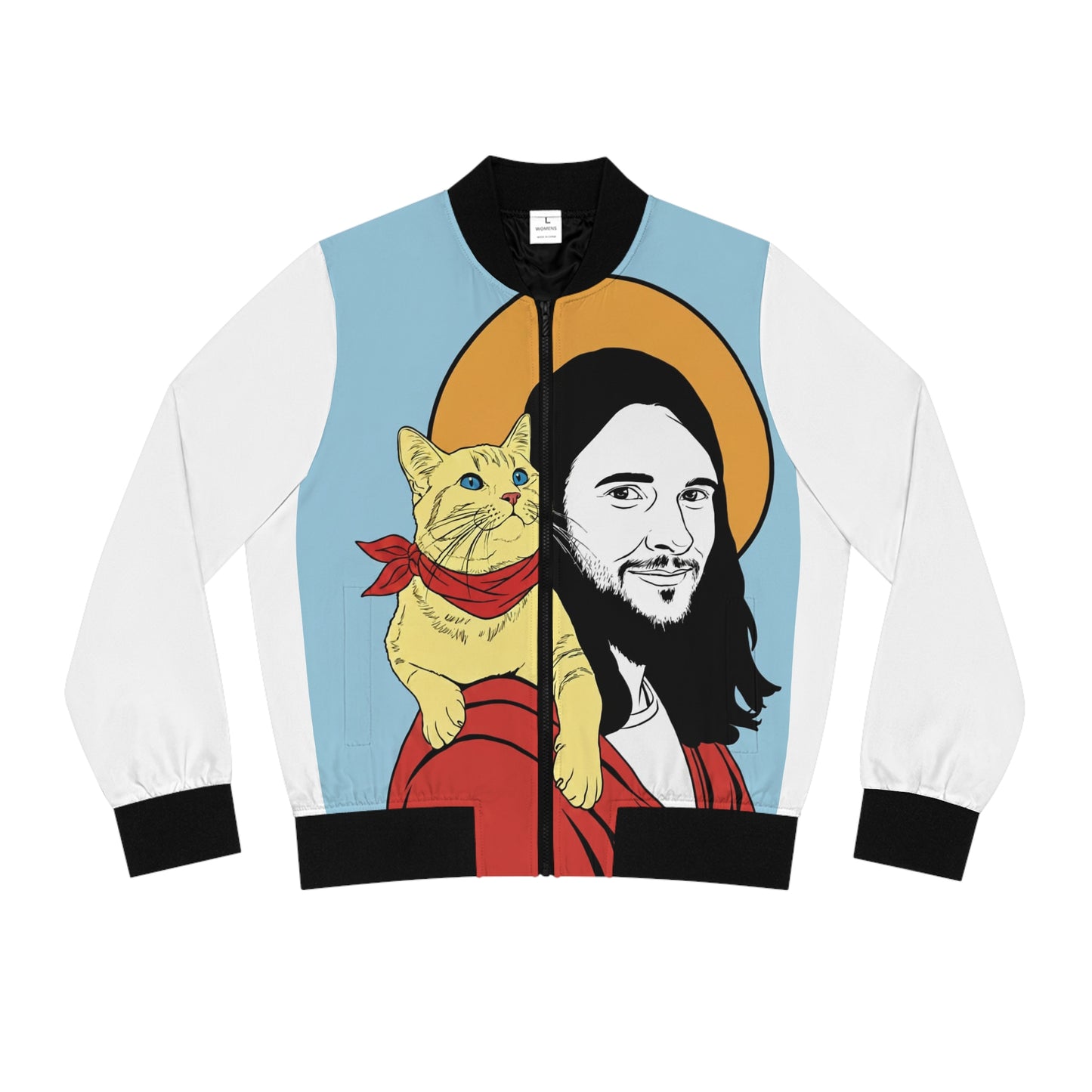 Jesus Women's Bomber Jacket (AOP)