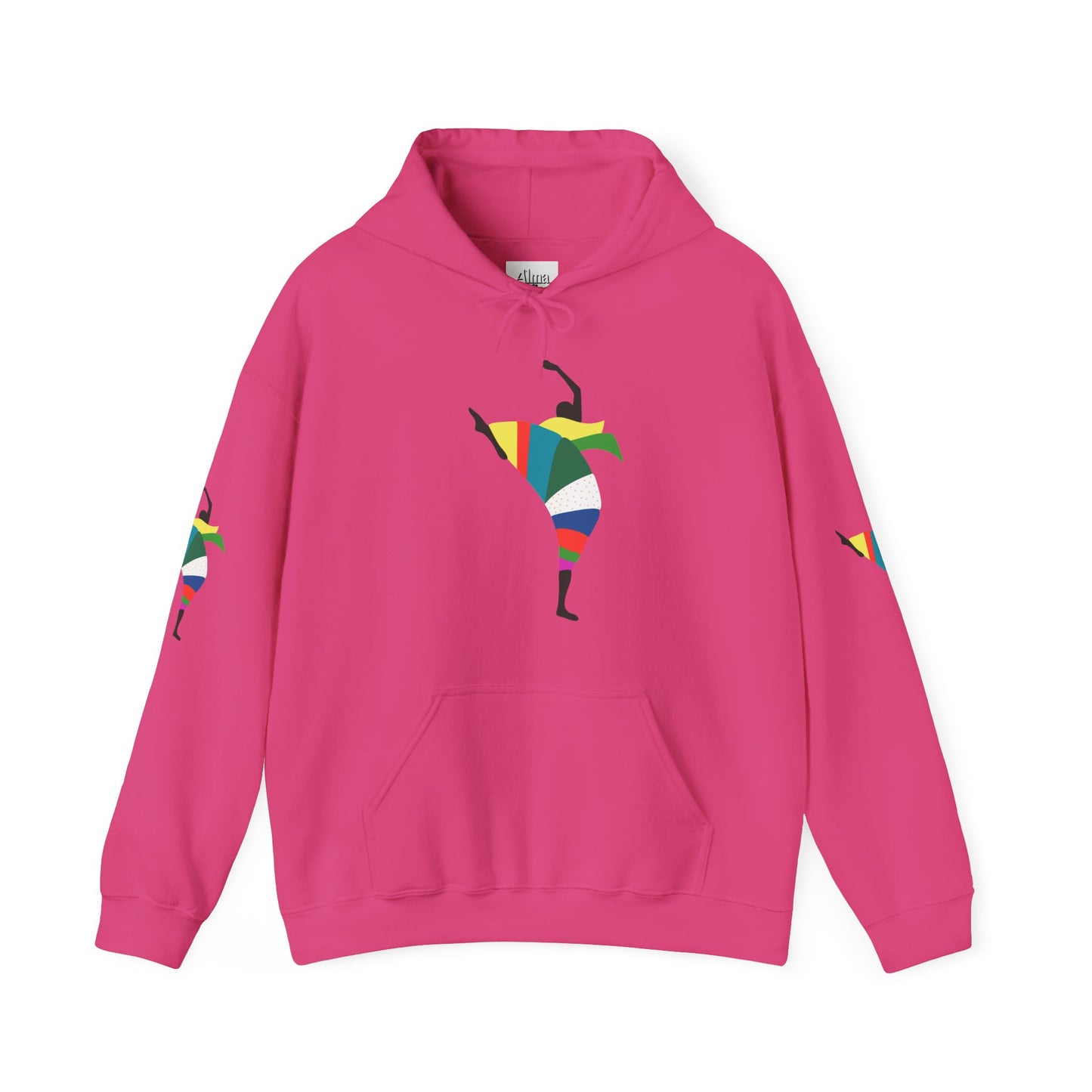Dance is Organism Unisex Hooded Sweatshirt - Colorful Artistic Dance Design
