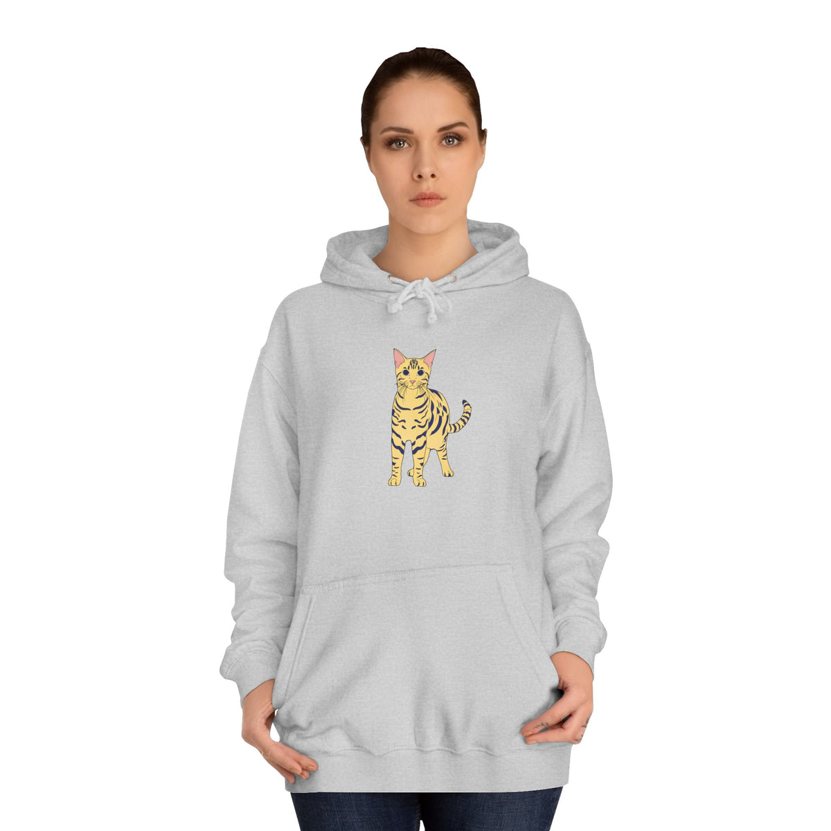 Benjamin The Cat Unisex College Hoodie