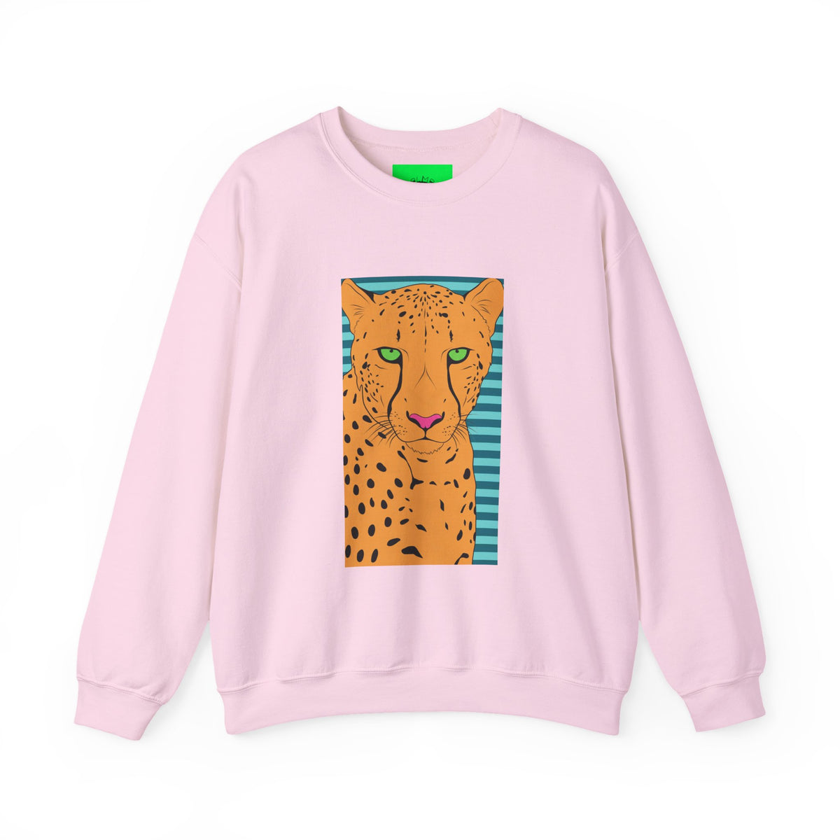 Bright leopard Unisex Heavy Blend™ Crewneck Sweatshirt