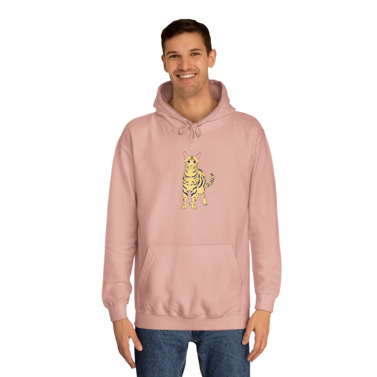 Benjamin The Cat Unisex College Hoodie