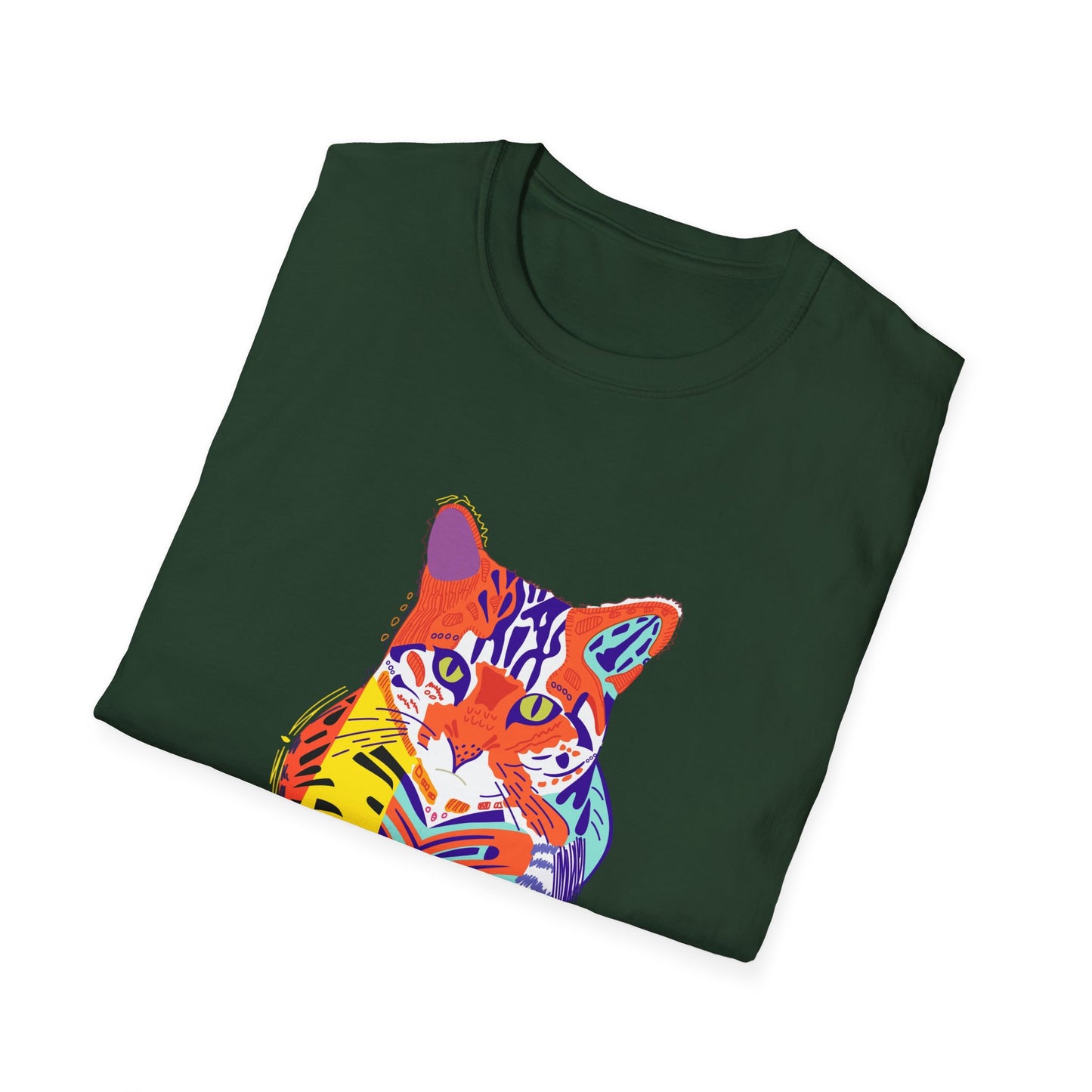 Vibrant Tiger Graphic Unisex Softstyle T-Shirt