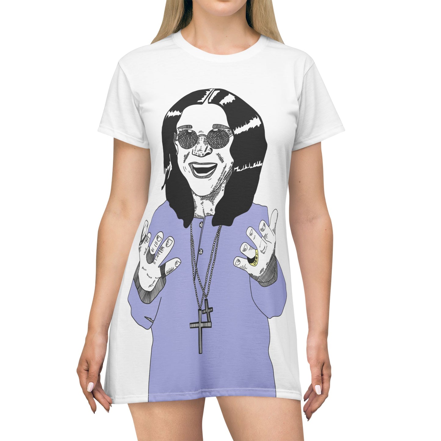 Ozzy T-Shirt Dress (AOP)