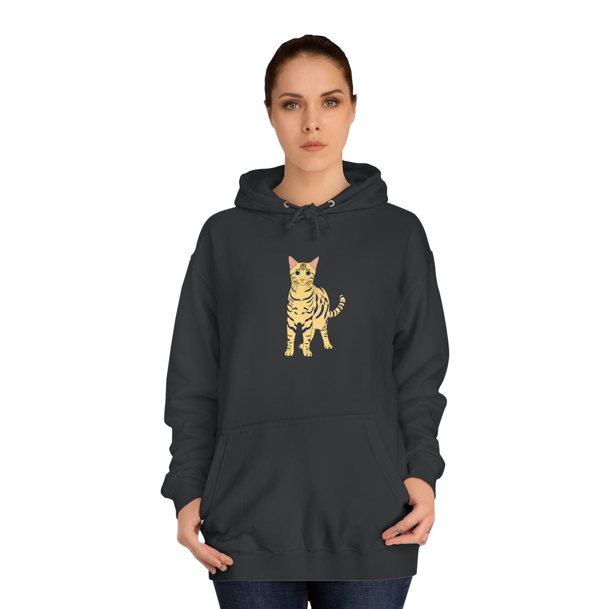 Benjamin The Cat Unisex College Hoodie